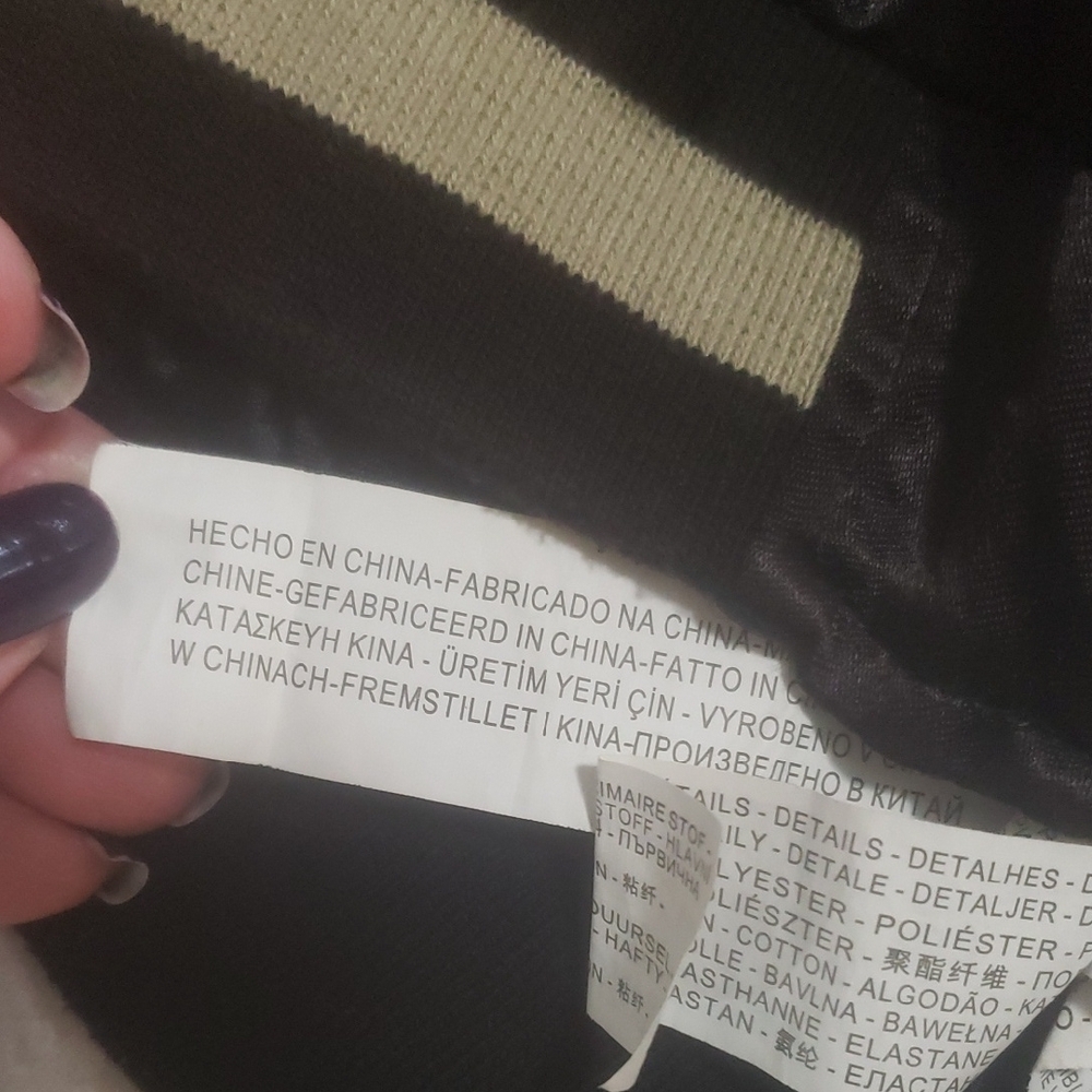 Embroidered Black and Gold Bomber Jacket - Picture 12 of 12